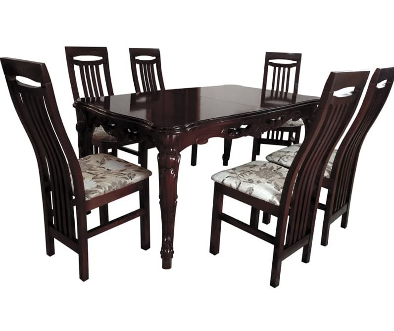 Кухонний стіл на різьблених опорах 160х95(+40) + стільці з високою твердою спинкою 6 шт венге+темний горіх